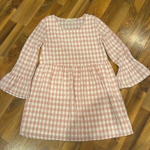 Pink and white gingham urban outfitters dress size small‎
